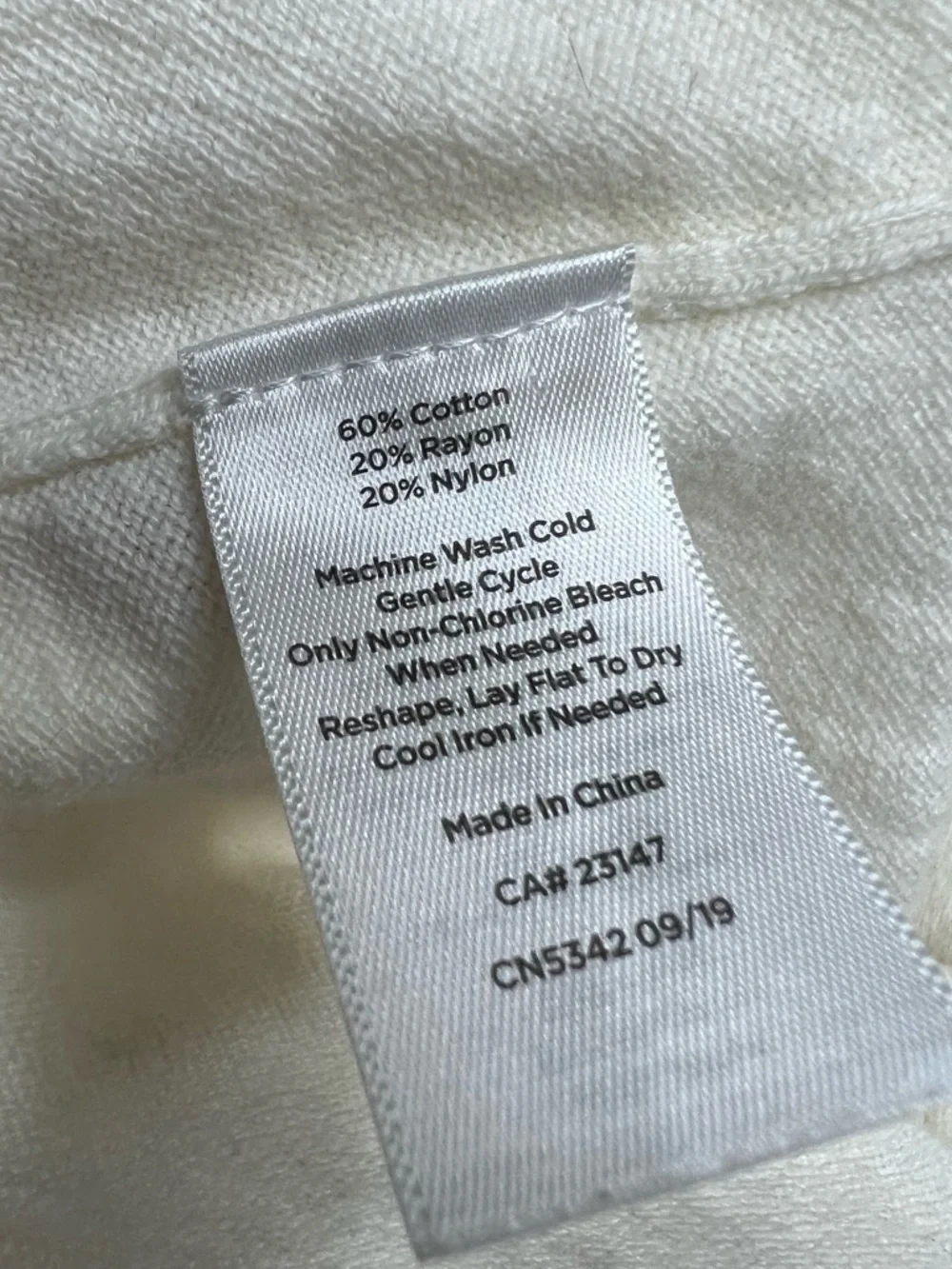 Talbots Cream Sweater with Red Heart and Navy Stripes - Picture 8 of 9